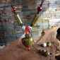 精致熱賣心形工藝飾品 手工編織三色毛衣鏈 **小禮品 陶瓷項鏈