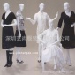 供應亮光白女全身模特，女半身陳列模特，高光人體假模特