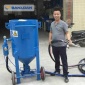 工程車翻新墓碑無塵噴砂機小型高壓水噴砂除銹機手持移動打砂機設備