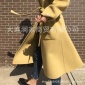 2018**東大門秋冬工廠**原單連帽雙面羊絨（羊毛呢）手縫大衣